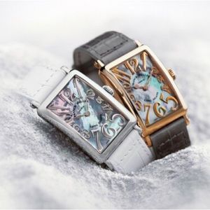 Franck Muller Mother of pearl 952 Quartz steel watch